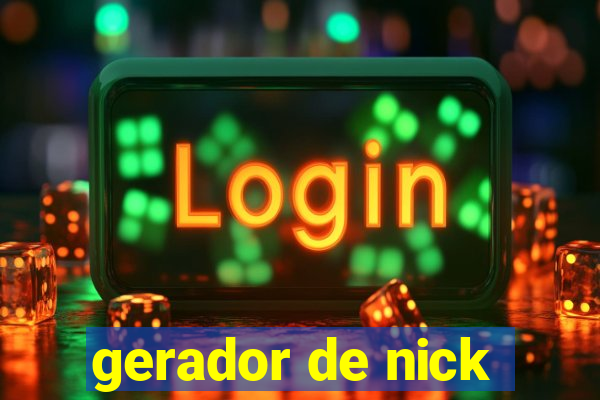 gerador de nick